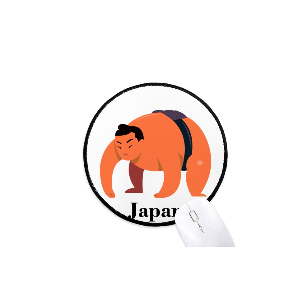 Traditional Japanese Sumo Wresting Mouse Pad Desktop Office Round Mat For Computer 697184821417