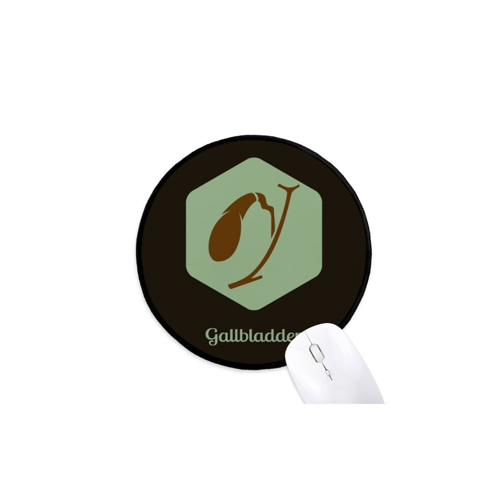 Body Gallbladder Mouse Pad Desktop Office Round Mat For Computer 697184821653