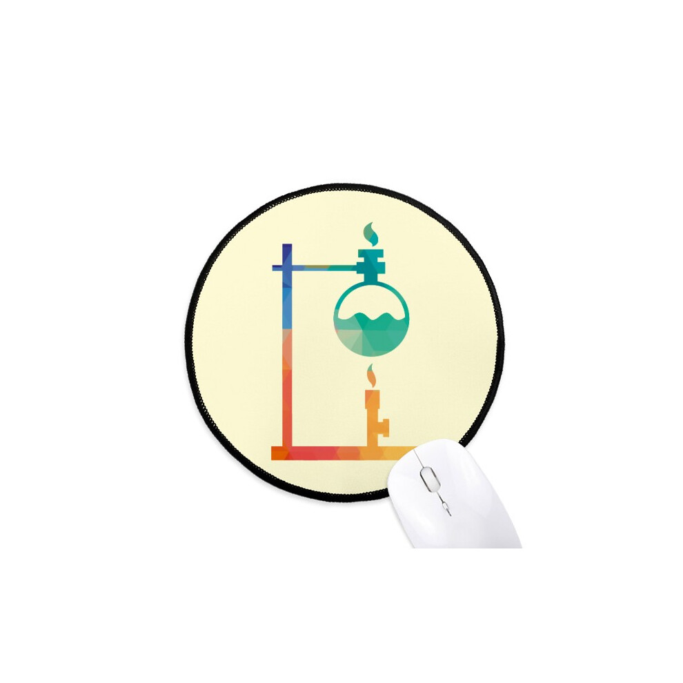 Heated Round Bottomed Flask Chestry Mouse Pad Desktop Office Round Mat For Computer 697184822063