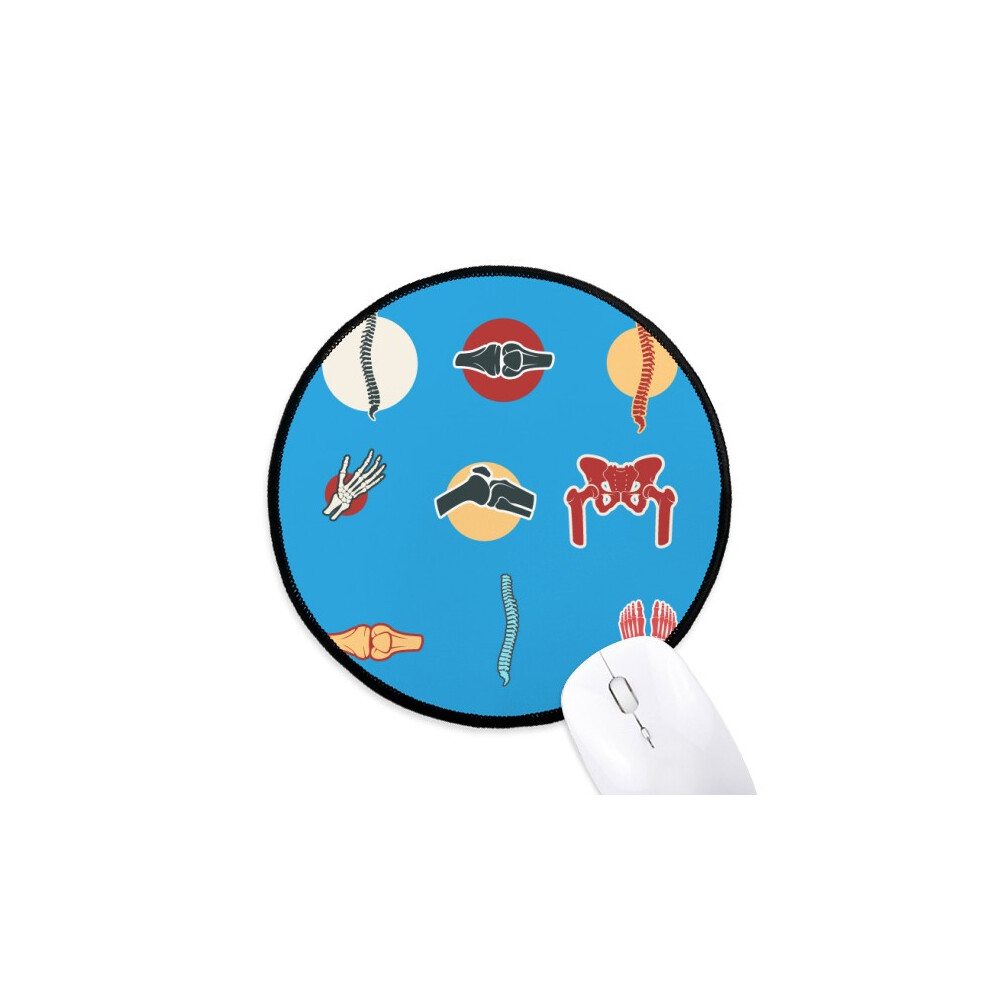 Human Joint Illustration Bs Mouse Pad Desktop Office Round Mat For Computer 697184822315