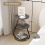 ELECWISH Sofa Side Table 3 Tier Storage Bedside End Table With 3 Mode LED Light 7