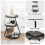 ELECWISH Sofa Side Table 3 Tier Storage Bedside End Table With 3 Mode LED Light 9