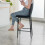 AINPECCA (2pcs, black(velvet)) AINPECCA Bar Stools Set 2 4 Breakfast Bar Chairs 5