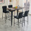 AINPECCA (2pcs, black(velvet)) AINPECCA Bar Stools Set 2 4 Breakfast Bar Chairs 7