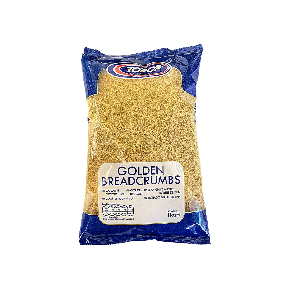 Top-Op (Pack Of 1) Top Op Golden Breadcrumb 1Kg-Coat Fry, Bake Cutlet