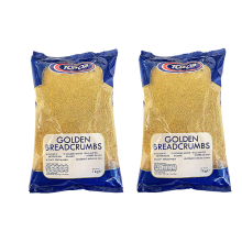 (Pack of 2) Top op Golden Breadcrumb 1kg-Coat Fry, Bake Cutlet