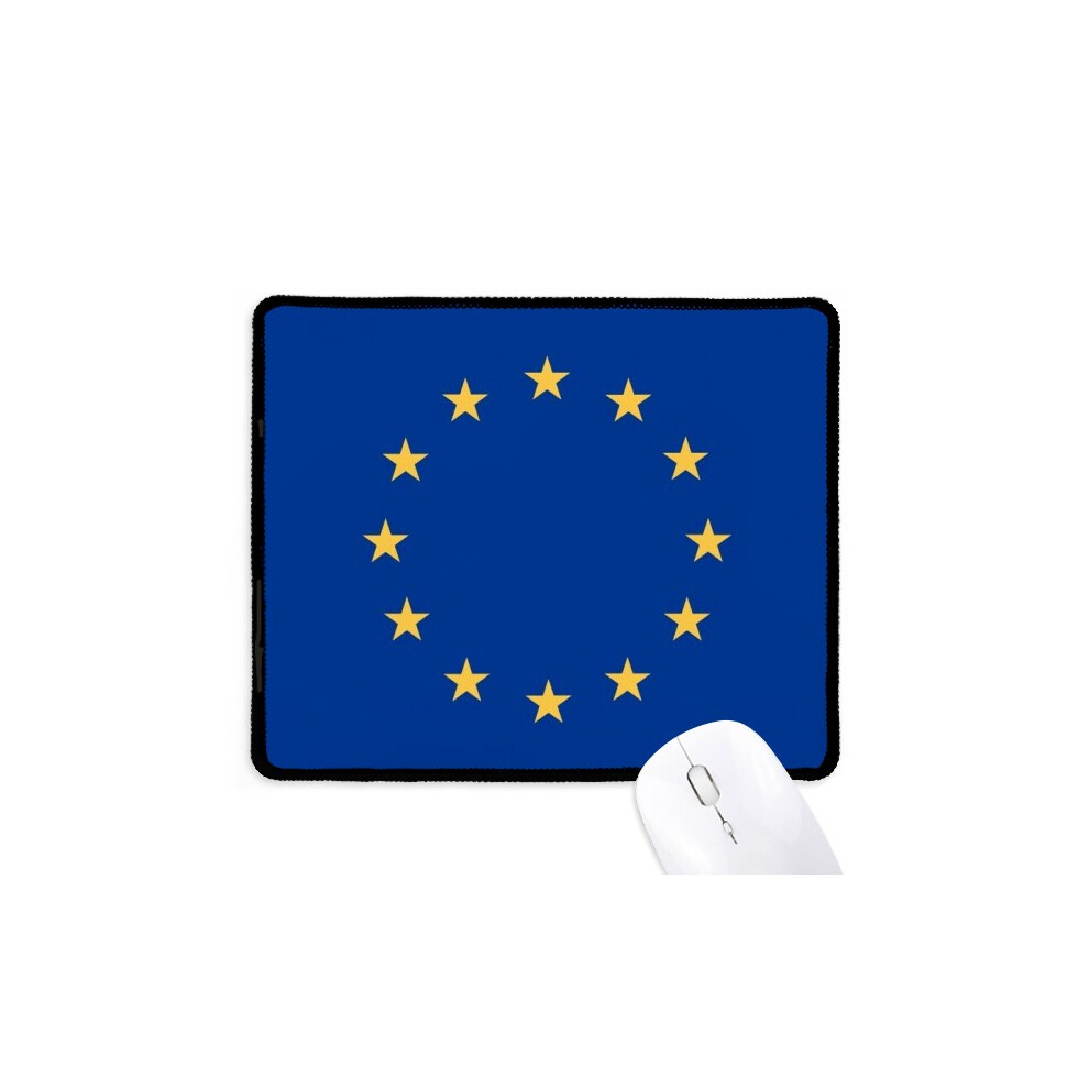 Eu National Flag Eu Country Mousepad Stitched Edge Mat Rubber Gang Pad 697184822452