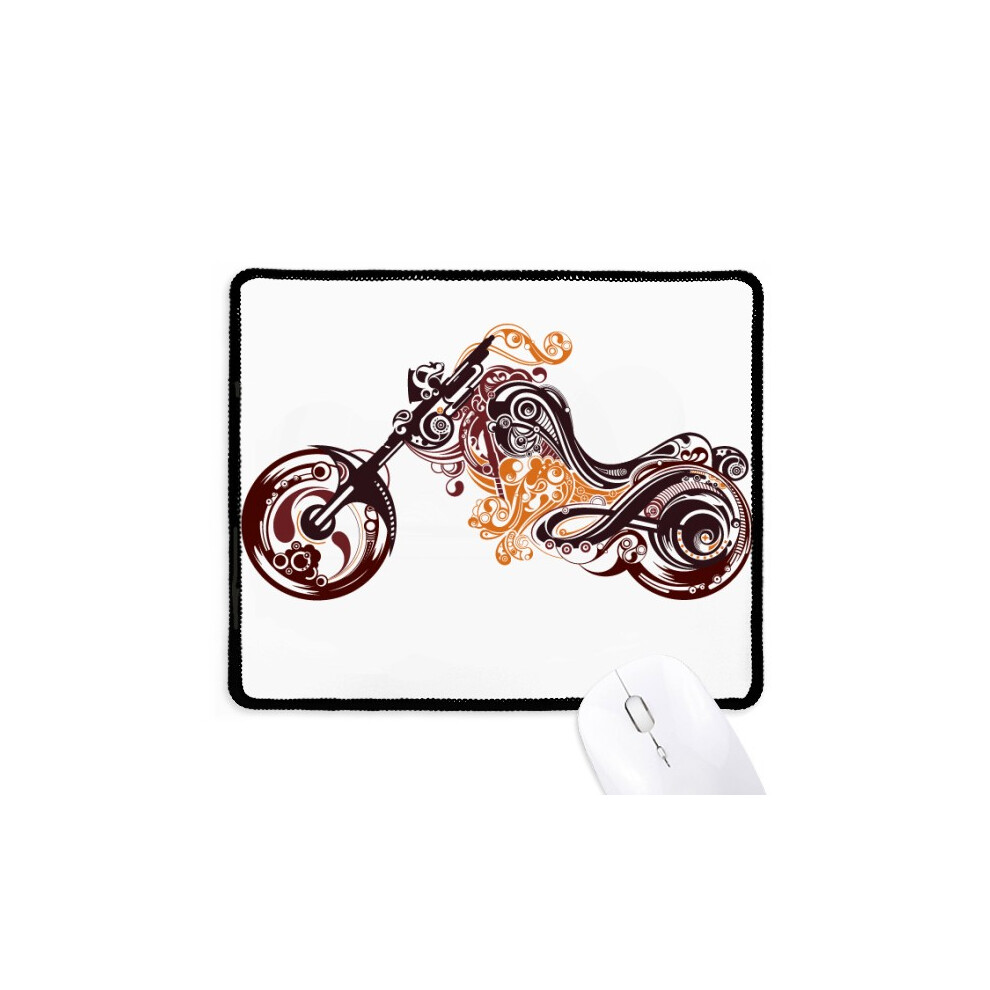 Colorful Motorcycle Art Outline Mousepad Stitched Edge Mat Rubber Gang Pad Grain 697184822742