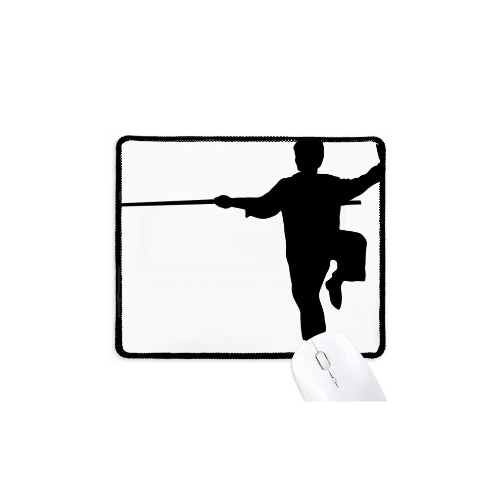 China Chinese Shaolin Stick Martial Art Mousepad Stitched Edge Mat Rubber Gang Pad 697184822995