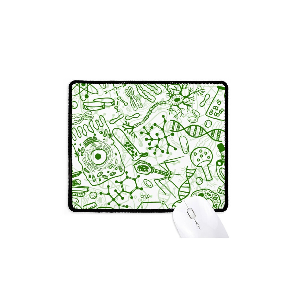 Microscope Cells Structure Biological Mousepad Stitched Edge Mat Rubber Gang Pad Green 697184823435