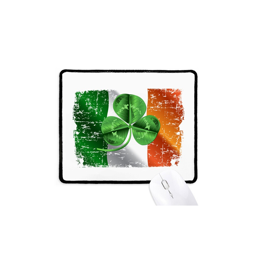 Ireland National Flag Mousepad Stitched Edge Mat Rubber Gang Pad Green 697184823596