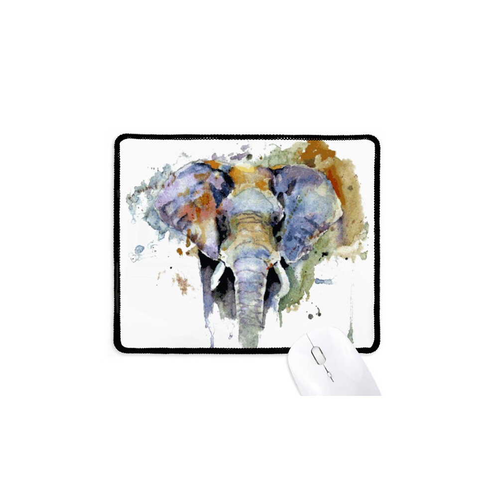 Elephant Painted Personality Animal Mousepad Stitched Edge Mat Rubber Gang Pad 697184823855