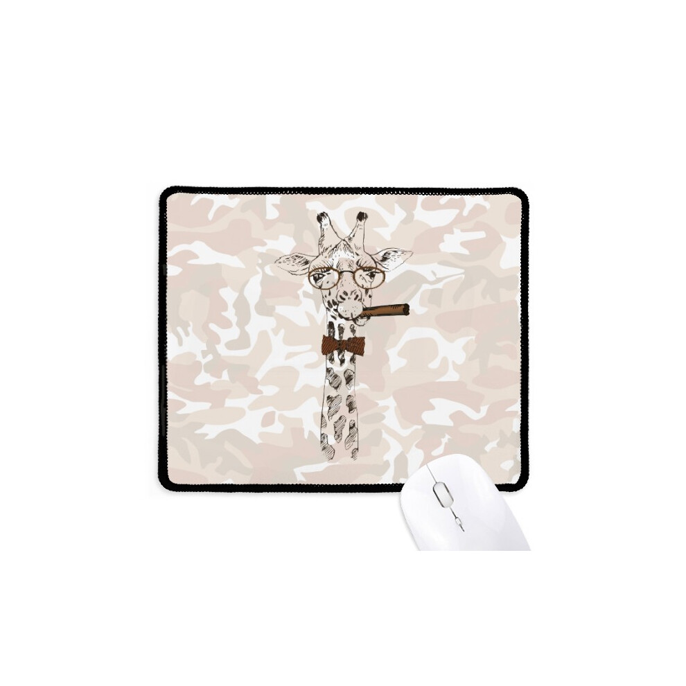 Deer Animal Head Artistic Effect Colourful Mousepad Stitched Edge Mat Rubber Gang Pad 697184823923
