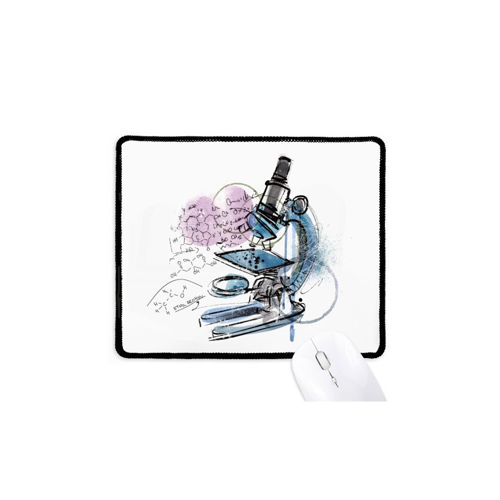 Chestry Kowledge Microscope Mousepad Stitched Edge Mat Rubber Gang Pad 697184824005