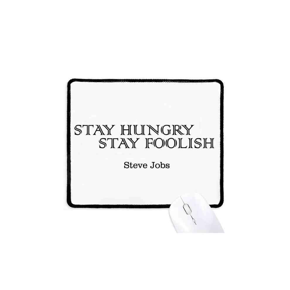 Quote From Steve Jobs Mousepad Stitched Edge Mat Rubber Gang Pad 697184824098