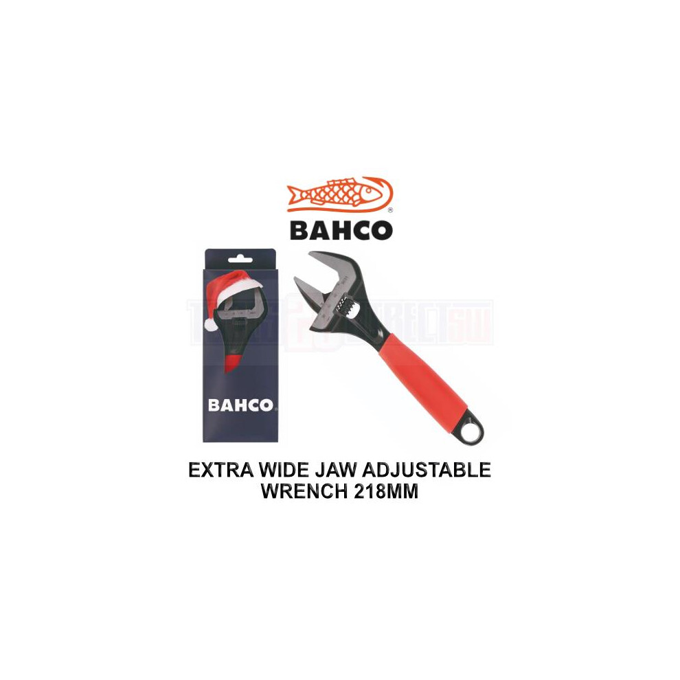 Bahco XMAS ERGO Extra Wide Jaw Adjustable Wrench 218mm 9031-XE