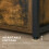 Homcom HOMCOM End Table Bedside Desk Slim Storage Cabinet with Shelf Rustic Brown 5