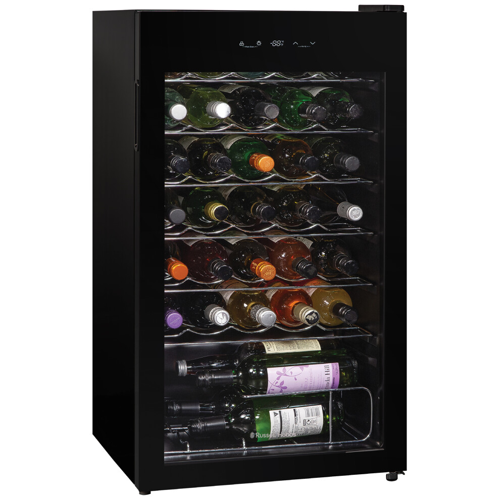 Russell Hobbs Wine Cooler 34 Bottle 93L Freestanding RH34WC101B