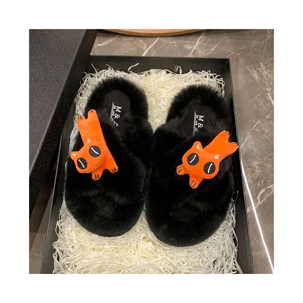 (Black, 40) Soft And Comfortable Cross Band House Slippers For Women Ideal For Casual Indoor Use-image-OPC-PFJXBHC-NEW