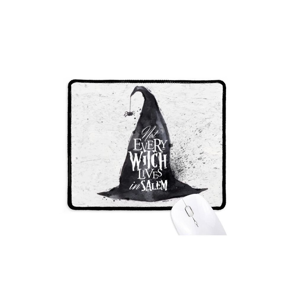 Ink Effect Wizard Hat Halloween Witch Mousepad Stitched Edge Mat Rubber Gang Pad 697184824746
