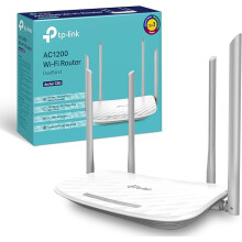 TP-Link AC1200 Wireless Dual Band Wi-Fi Router, Wi-Fi Speed Up to 867 Mbps/5 GHz + 300 Mbps/2.4 GHz, 4+1 Fast Ports, Single-Core CPU