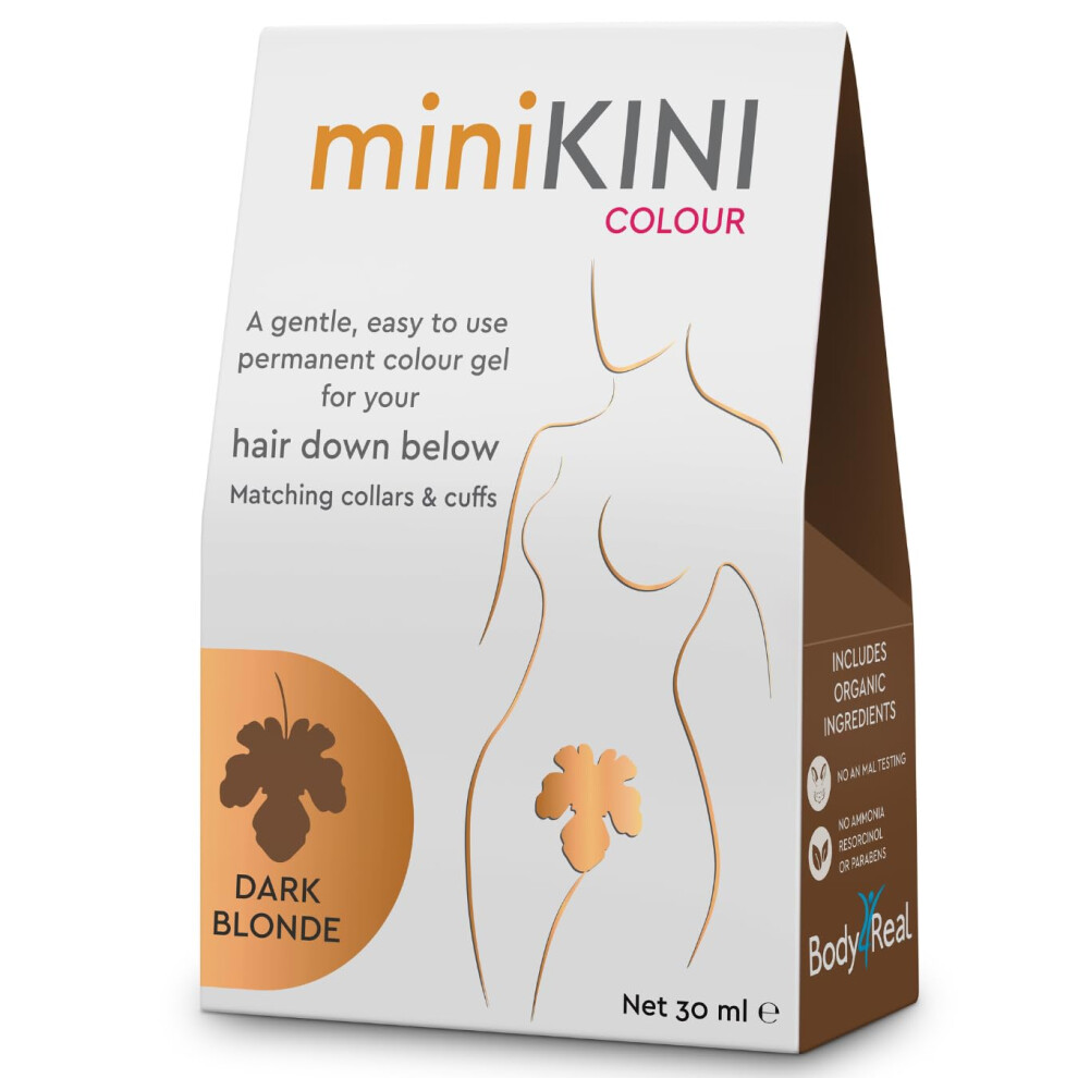 MiniKINI Colour - Organic colour for pubic hair - DARK BLONDE