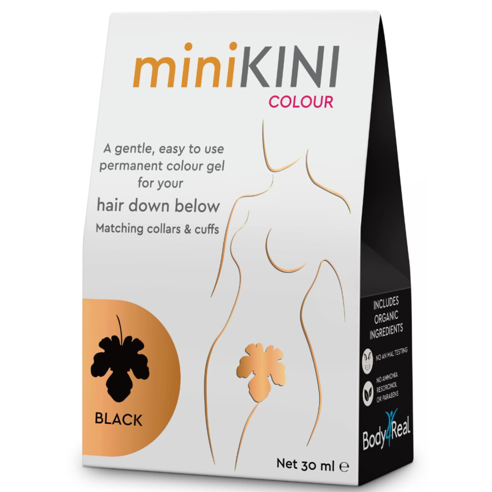 MiniKINI Colour - Organic colour for pubic hair -  Black