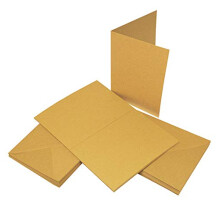 Craft UK 2049 C6 Kraft Card and Envelope pack of 50 - Brown