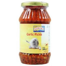 (Pack of 1) Ashoka Garlic Pickles 500g -Tangy & Spicy Relishes