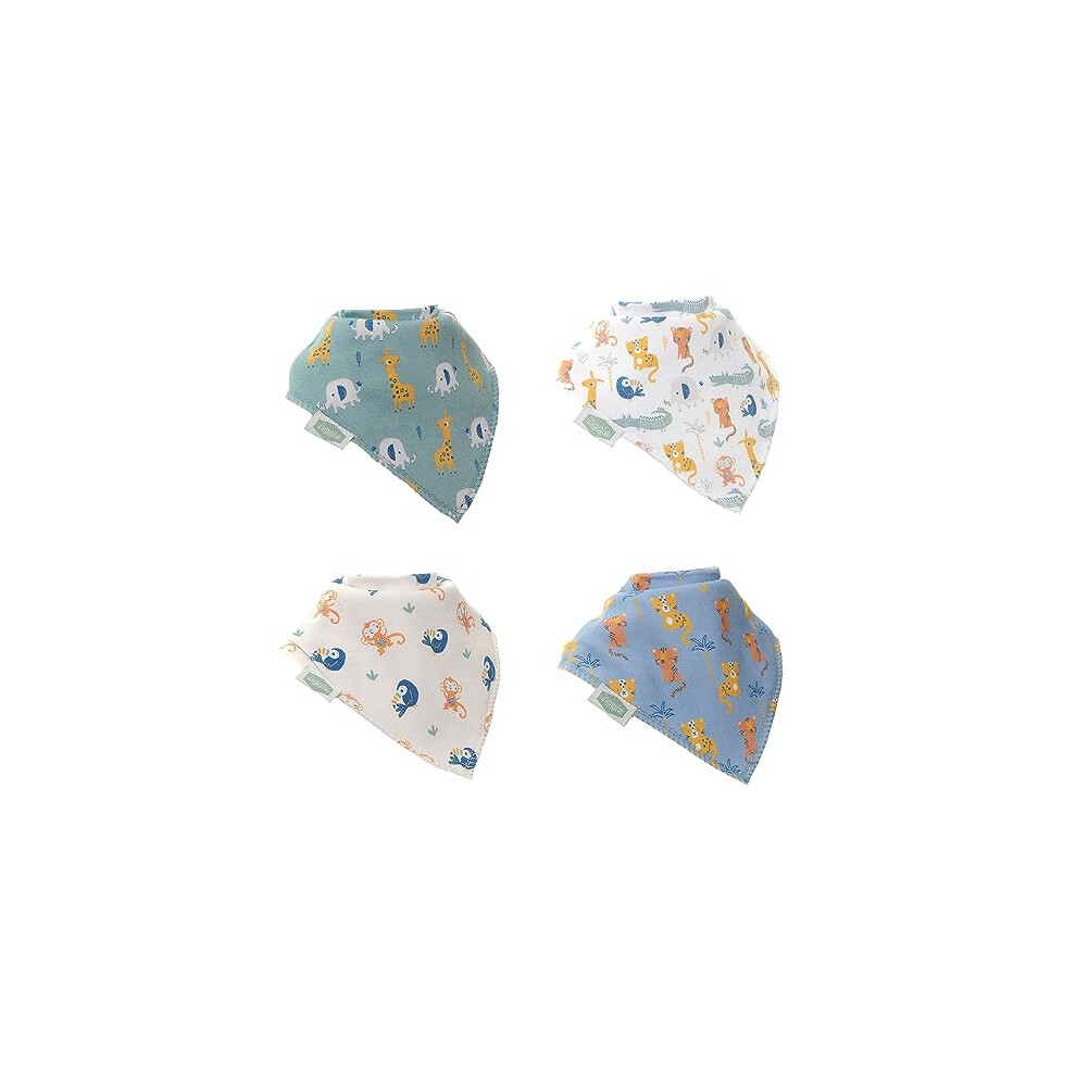 Bandana Dribble Bibs - Cotton Front Baby Bibs Newborn To 24 Months - Newborn Baby Gifts - Baby Bibs For Comfortable Kids Ziggle