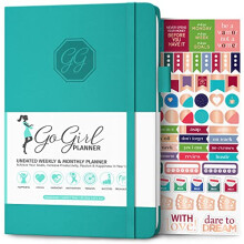 GoGirl Planner and Organizer for Women - A5 Size Weekly Planner, Goals Journal & Agenda to Improve Time Management, Productivity & Live Happier.