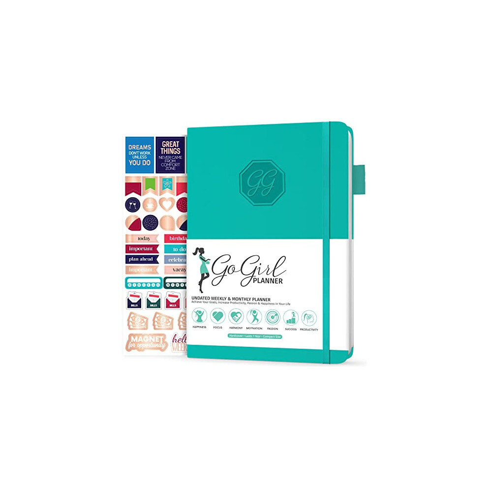 Photos - Other Office Equipment GoGirl Planner and Organizer for Women ? Compact Size Weekly Planner, Goals Journal & Agenda to Improve Time Management, Pro