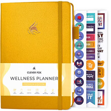 Clever Fox Wellness Journal ? Weekly & Daily Health and Wellness Log, Food Journal & Meal Planner Diary for Calorie Counting, Notebook for Medical