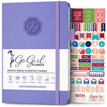 GoGirl Planner and Organizer for Women - A5 Size Weekly Planner, Goals Journal & Agenda to Improve Time Management, Productivity & Live Happier.