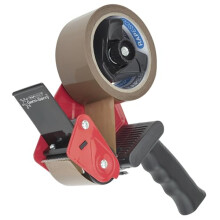 Rapesco 1683 Germ-Savvy Antibacterial, 960 Tape Dispenser with 1 Brown Packing Tape