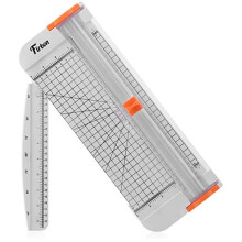 Firbon A4 Paper Cutter 12 Inch Titanium Paper Trimmer Scrapbooking Tool with Automatic Security Safeguard and Side Ruler for Craft Paper, Coupon,