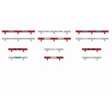 Scalextric Classic Barriers with Stickers,Grey/Red,38.1 x 12.7 x 5.08 cm; 300 Grams