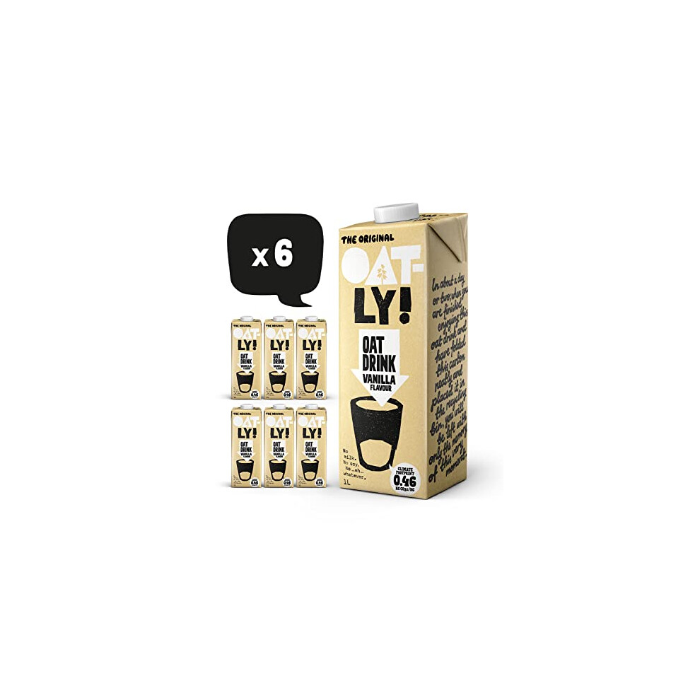 Oatly Vanilla Drink 1 Litre (Pack of 6)