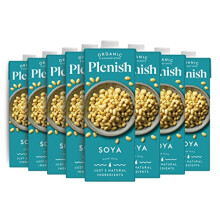 Plenish Soya Milk Drink 8 x 1 Litre - Unsweetened, Organic, 2-Ingredient, Vegan - Carbon Negative - 99787