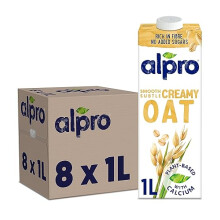 Alpro Oat Plant-Based Long Life Drink, Vegan & Dairy Free, 1L (Pack of 8)