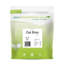 yourhealthstore? Premium Gluten Free Oat Bran 1kg, Made in Britain, (Recyclable Pouch)