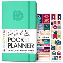 GoGirl Planner and Organizer for Women - Pocket Size Weekly Planner, Goals Journal & Agenda to Improve Time Management, Productivity & Live Happier.