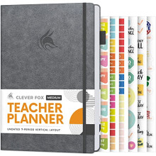 Clever Fox Teacher Planner ? School Year Planner with Calendars & Lesson Plans ? Teacher Plan Book for Classroom & Homeschool Organization (A5 (21.5 x
