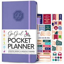 GoGirl Planner and Organizer for Women - Pocket Size Weekly Planner, Goals Journal & Agenda to Improve Time Management, Productivity & Live Happier.