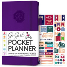 GoGirl Planner and Organizer for Women - Pocket Size Weekly Planner, Goals Journal & Agenda to Improve Time Management, Productivity & Live Happier.