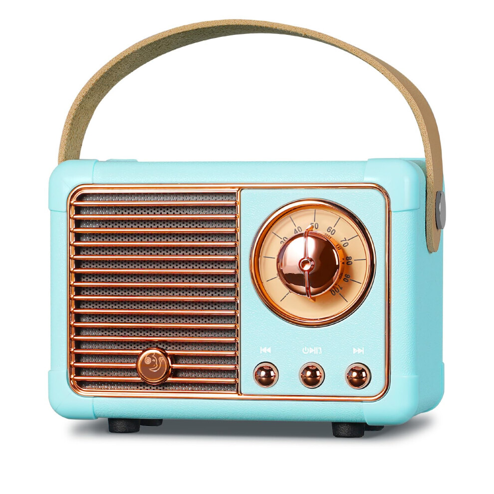Chronus Mini Bluetooth Speaker With Fm Radio, Retro Radio Bluetooth Speaker Rechargeable, Bluetooth 5.0/Superior Good Sound, Supports 6976918040961