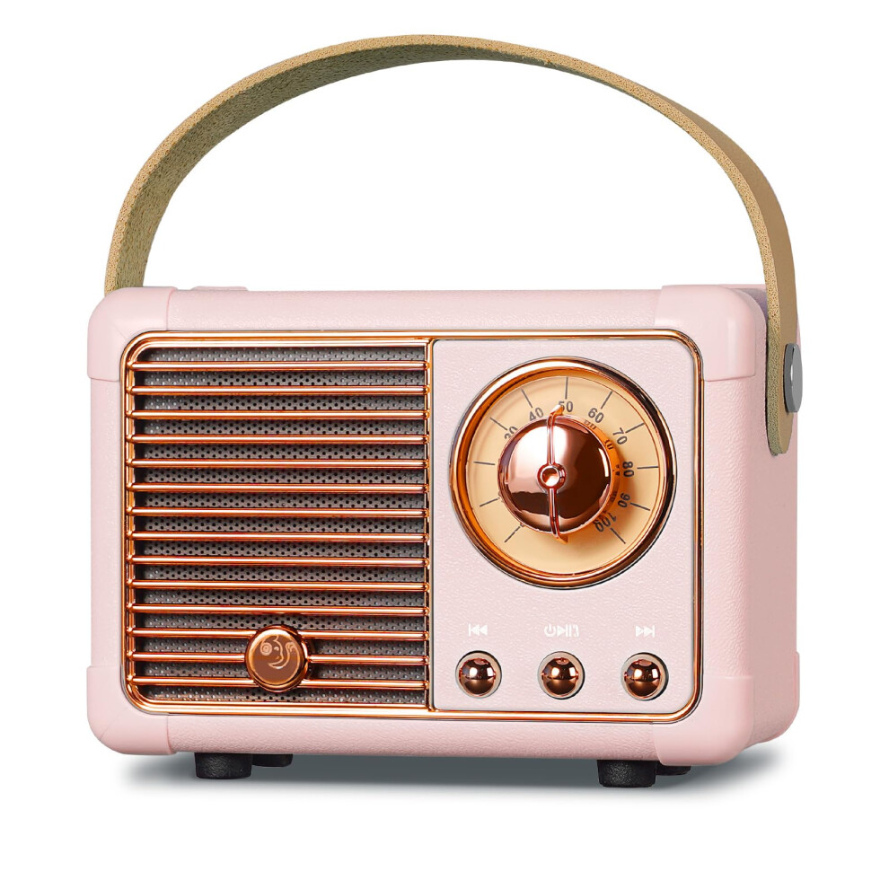 Chronus Mini Bluetooth Speaker With Fm Radio, Retro Radio Bluetooth Speaker Rechargeable, Bluetooth 5.0/Superior Good Sound, Supports 6976918040954