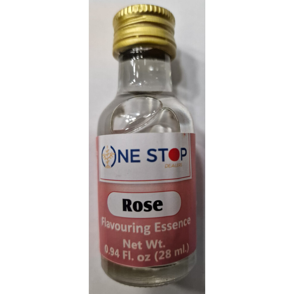 One Stop Dealers (Pack Of 1) Food Essence Rose 28Ml - Flavoring Baking, Dessert