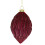 Festive Deep Red Geometric Glass Christmas Bauble - 100mm 1