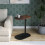 URBN Living (Rustic Brown) C Shaped Wood & Metal Oval Side End Table 1